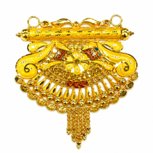 Elegant Floral Gold Pendant – 5.000g Pure Gold