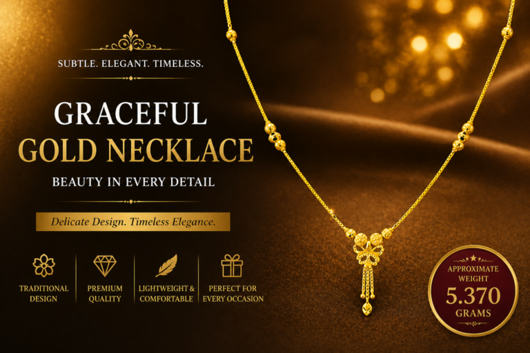 ✨ Graceful Gold Necklace – Subtle Elegance in Every Detail