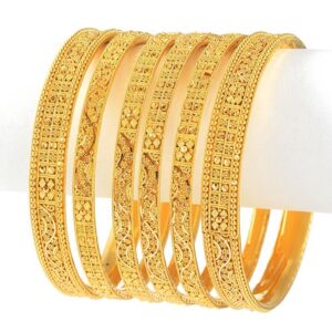 Classic Designer Gold Bangles Set (10.599g)